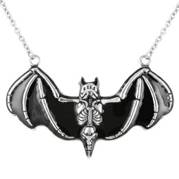 Murciélago Morbid - bat skeleton pendant Necklace