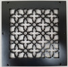 BLACK HERITAGE FLAT RESIN GRILLE FOR 10" X 10" DUCT OPENING