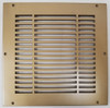 Brass Linear resin grille for 10" x 10" duct opening