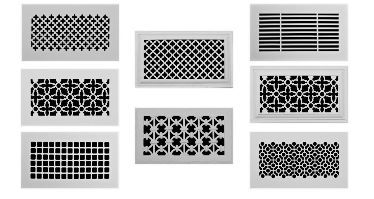 8 x 6 vent cover with 10 x 8 overall size