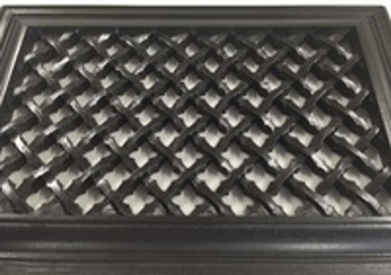 Decorative vent cover - Ribbon. Before and after!