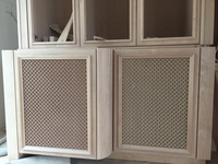 Custom grilles as cabinet inserts 