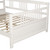 Wood Daybed Full Size Daybed with Support Legs, White