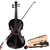 New 4/4 Acoustic Violin Case Bow Rosin Black