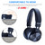 Bluetooth Wireless 5.0 USB Over Head Ear Stereo Headphone Noise Cancelling Headset Mic Gaming 5 Core Ratings (Black)