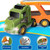 Toy Dinosaur Transport Truck Including T-Rex, Pterodactyl, Brachiosaurus