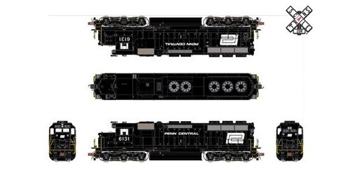 Scaletrains SXT32918 EMD SD45 - PC - Penn Central #6131 - ESU v5.0 DCC & Sound HO Scale