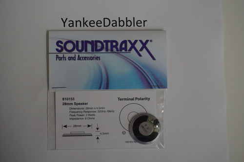 Speaker Soundtraxx 28mm Round 8 ohms 2 watts high output speaker 