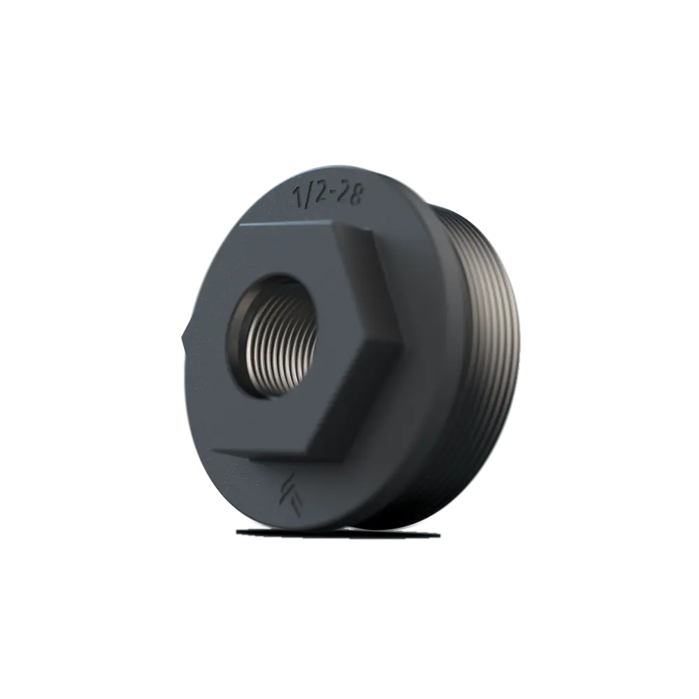 HUB Thread Mount T1: 1/2-28 - Sniper Grey