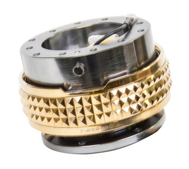 NRG Quick Release Kit - Pyramid Edition - Gunmetal Body / Chrome Gold Pyramid Ring - SRK-210GM/CG NRGSRK-210GM/CG NRG