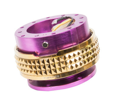 NRG Quick Release Kit - Pyramid Edition - Purple Body / Chrome Gold Pyramid Ring - SRK-210PP/CG NRGSRK-210PP/CG NRG