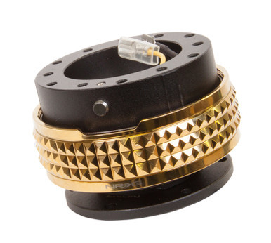NRG Quick Release Kit - Pyramid Edition - Black Body / Chrome Gold Pyramid Ring - SRK-210BK/CG NRGSRK-210BK/CG NRG