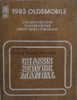 1983 Oldsmobile Cutlass, Delta 88, Custom Cruiser, Ninety-Eight, Toronado Chassis Service Manual