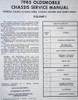 1985 Olds Cutlass Ciera, Calais, Firenza, 98 Regency Service Manuals Table of Contents