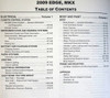 2009 Ford Edge, Lincoln MKX Workshop Manual Table of Contents 2