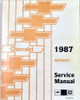 1987 Chevrolet Sprint Service Manual