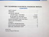 1981 Oldsmobile Electrical Troubleshooting Manual Table of Contents