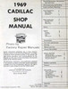 1969 Cadillac Shop Manual Table of Contents