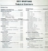 2011 Ford Mustang Workshop Manual Table of Contents 1