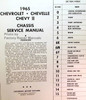1965 Chevrolet Chevelle Chevy II Service Manual Table of Contents