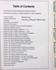 1993 Ford, Lincoln, Mercury Powertrain Control / Emissions Diagnosis Service Manual Table of Contents