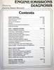 1989 Ford Lincoln Mercury Car & Truck Engine / Emissions Diagnosis Shop Manual Table of Contents