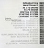 1994 Toyota MR2 Repair Manual Table of Contents 1