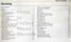 2005 Ford Mustang Wiring Diagrams Table of Contents