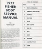 1977 Buick Cadillac Chevy Olds Pontiac Fisher Body Service Manual