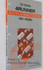 1991 Toyota 4Runner Electrical Wiring Diagrams Spine View