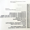 1993 Toyota Supra Repair Manual Table of Contents 2