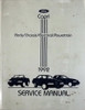 1992 Mercury Capri Body/Chassis/Powertrain/Electrical Service Manual