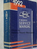 1992 Chevrolet Trucks P Models Service Manual