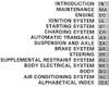 1996 Lexus ES 300 Repair manual Table of Contents