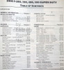 Ford 2009 F-250, 350, 450, 550 Super Duty Service Manual Table of Contents 1