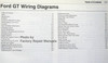 2005 Ford GT Wiring Diagrams Table of Contents