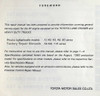 Toyota 2F Engine Repair Manual Model Application