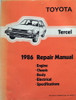1986 Toyota Tercel Repair Manual