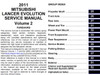2011 Mitsubishi Lancer Evolution Service Manual Table of Contents Volume 2