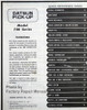 1981 Datsun Pick-up 720 Series Service Manual Table of Contents