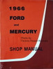 1966 Ford and Mercury Large Car Factory Shop Service Manual Reprint