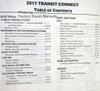 Ford 2011 Transit Connect Workshop Manual Table of Contents 1