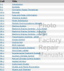 2015 Ford Taurus Wiring Diagrams Table of Contents 1