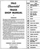 1963 Chevrolet Truck Shop Manual Table of Contents