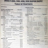 2005 Ford F250 F350 F450 F550 Super Duty Workshop Manuals Table of Contents Page 1