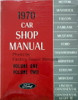 1970 Ford Lincoln Mercury Car Shop Manual Volume 1, 2, 3, 4, 5