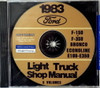 1983 Ford Light Truck Shop Manuals 5 Volumes