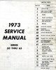 1973 Chevrolet Medium Duty Truck Service Manual Table of Contents