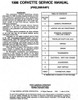 1996 Chevrolet Corvette Service Manuals on USB