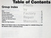1990 Ford Ranger, Bronco II, Aerostar Factory Shop Service Manual Table of Contents 2